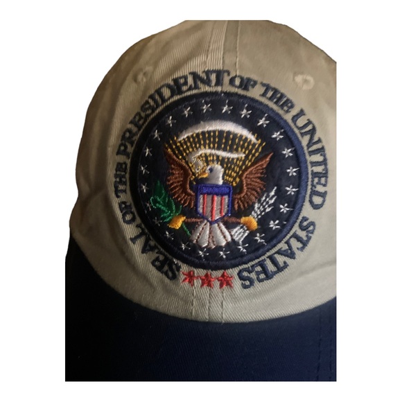 Presidential Seal Hat Washington DC Hat Baseball Cap (Tan) - Picture 2 of 9
